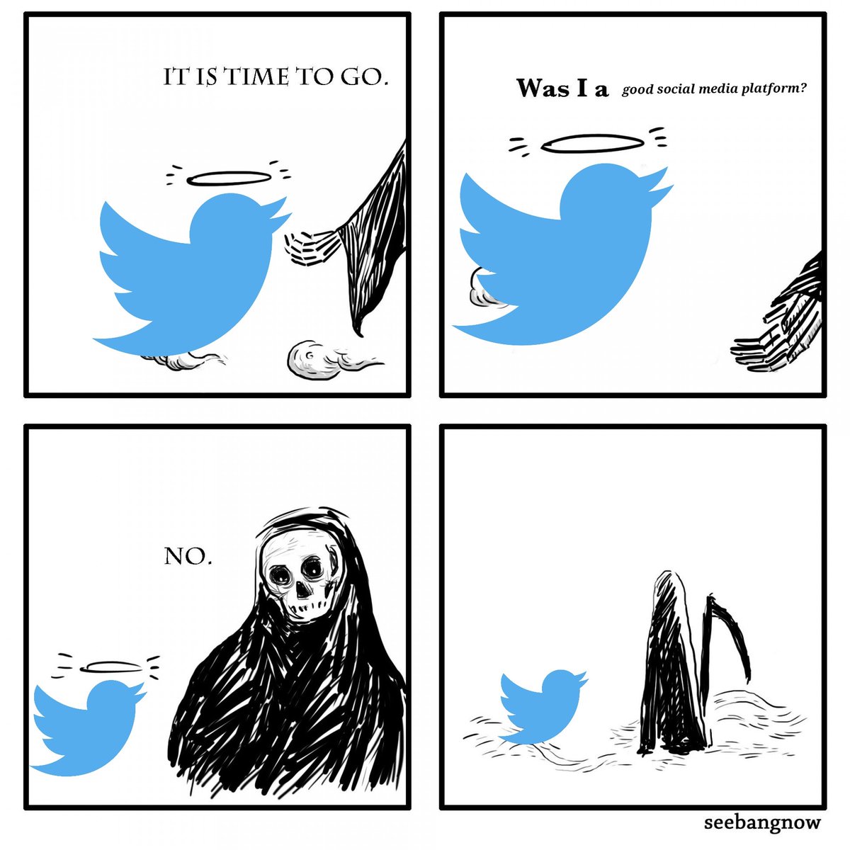 emorythebeardie's tweet photo. one last meme before the ship goes down. #RIPTwitter https://t.co/dZ29LZPt08