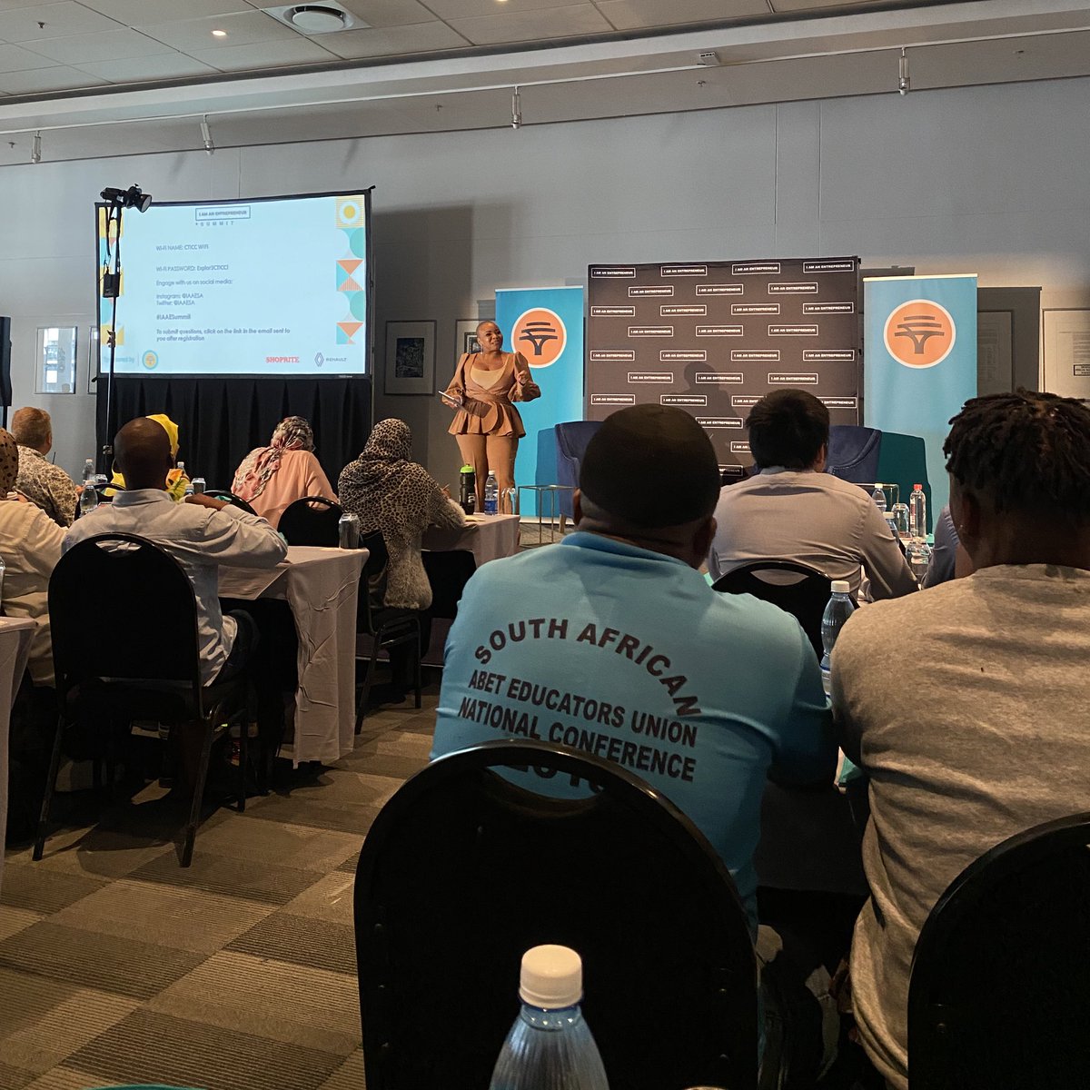 It's still #GlobalEntrepreneurshipWeek and we are attending the @IAAESA summit this morning sponsored @FNBSA  @Renault_SA
