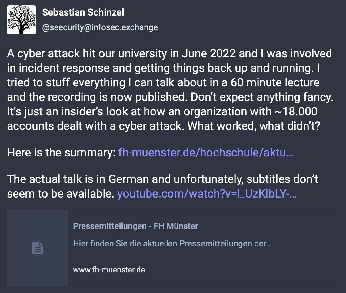 Sebastian Schinzel @seecurity@infosec.exchange tweet media