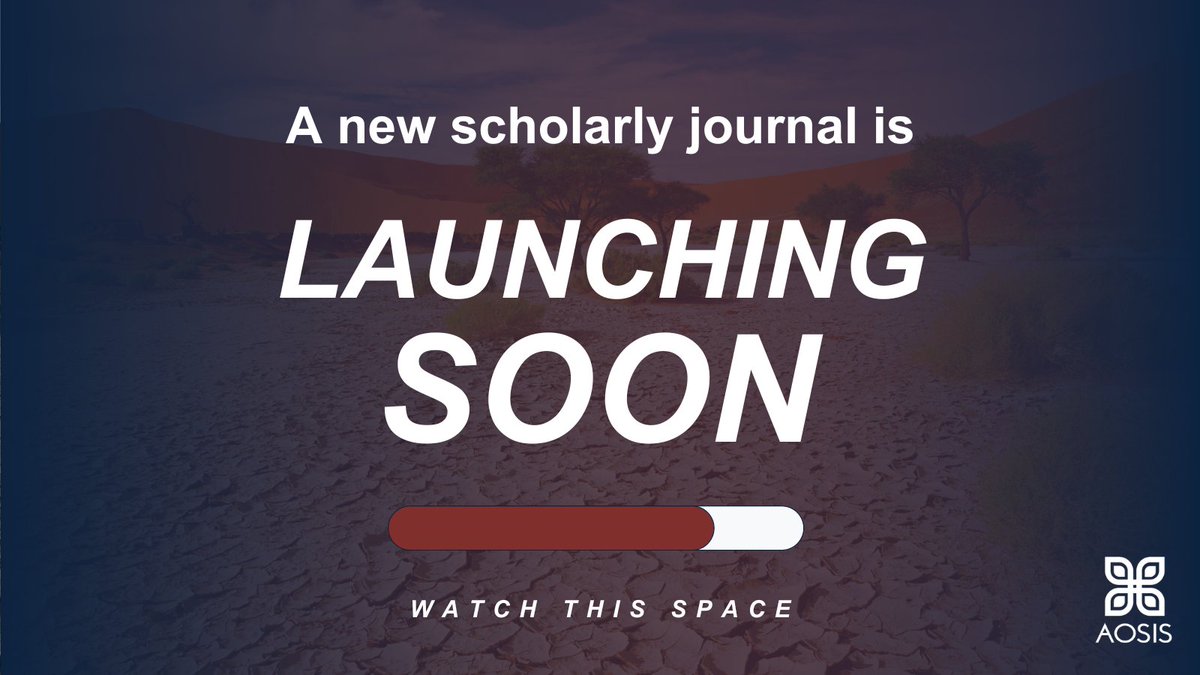 Watch this space‼️

We will be launching a new #scholarlyjournal that will focus on #climatestudies in the African context. #AfricanClimate