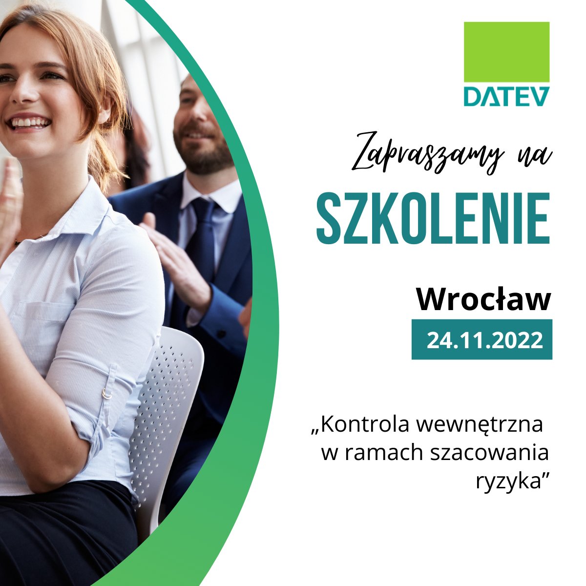 Dnia 24.11.2022 r. zapraszamy na SZKOLENIE STACJONARNE dla biegłych rewidentów:
„Kontrola wewnętrzna w ramach szacowania ryzyka”

datev.pl/szkolenie-stac…