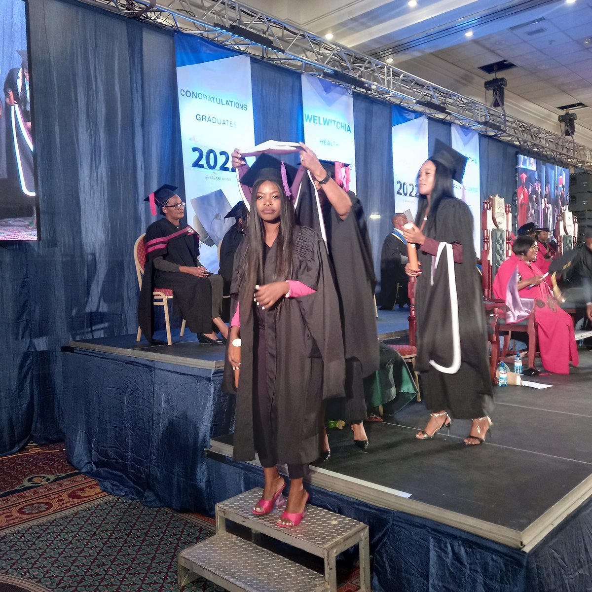 WUNamibia's tweet image. Some of Bachelor of Nursing Science Graduates from the Class of 2022. #WHTC #Graduation2022 #GraduationDay