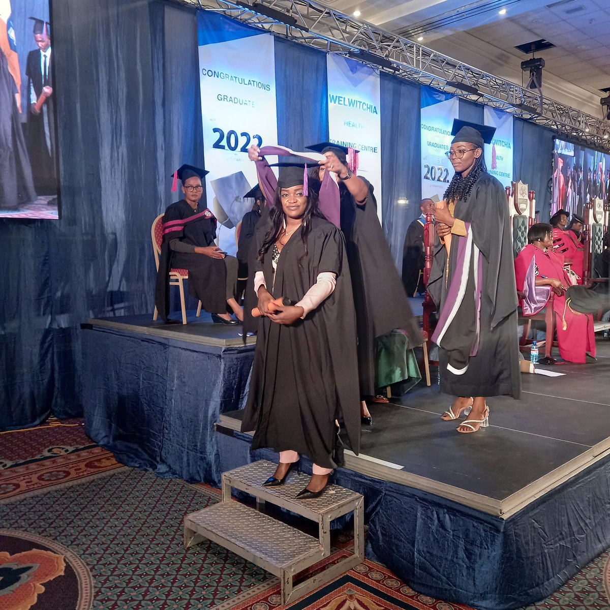 WUNamibia's tweet image. Some of Bachelor of Nursing Science Graduates from the Class of 2022. #WHTC #Graduation2022 #GraduationDay