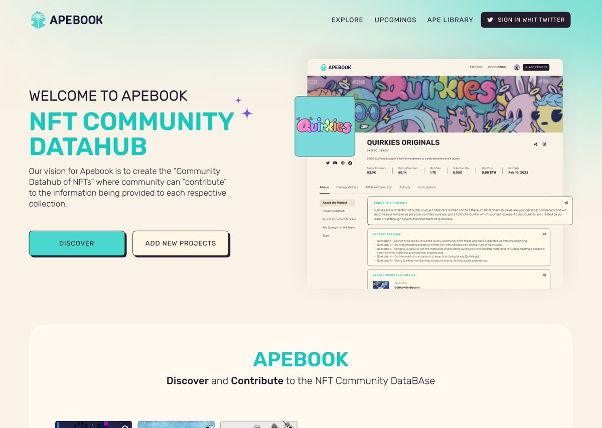 Gm everyone ☀️

I'm planning to refurbish <a href="/Apebook_NFT/">Apebook: NFT Wikipedia</a> Discord

Here's the plan for channels:
- Daily Update on Alpha/Crypto News
- Apebook's Daily Update

I would like to invite all analyst and NFT enthusiast to become part of this journey. If you want invite, feel free to DM me