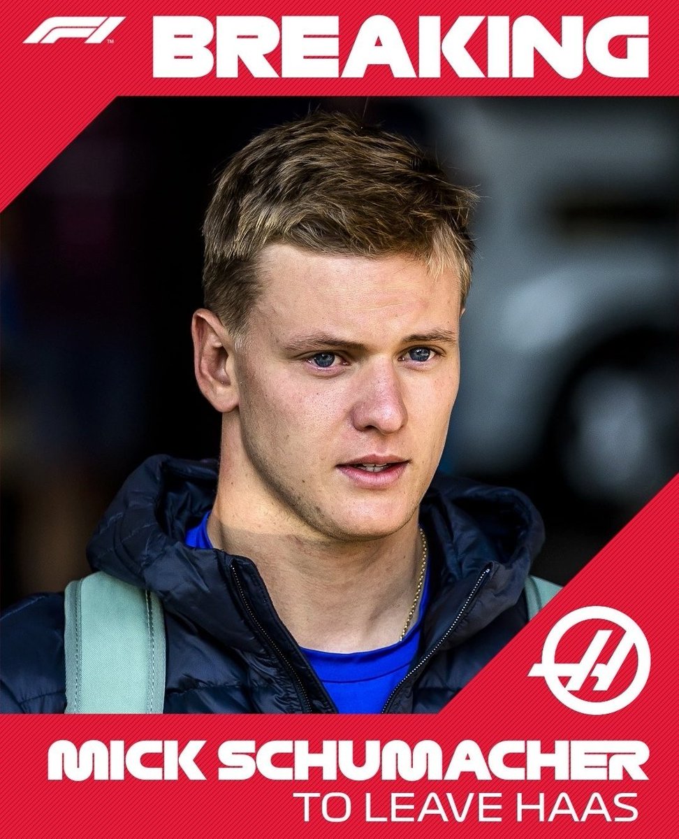 ᅠ

            𓂃 BREAKING

ᅠ                   MSC to leave Haas F1 Team after Abu Dhabi Grand Prix 2022.

" I will not continue the adventure with Haas which makes me sad, but I thank them for the two years spent here. I would do anything to get back to F1, I promise. "