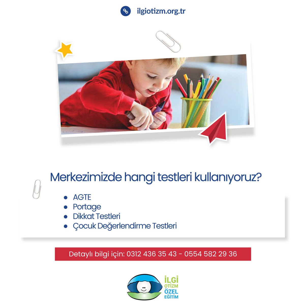 ilgiozelegitim's tweet photo. Merkezimizde hangi testleri kullanıyoruz?
● AGTE
● Portage
● Dikkat Testleri
● Çocuk Değerlendirme Testleri
#agte #portage #dikkattestleri #çocukdeğerlendirmetestleri #ilgiotizmözeleğitim #eğitim #özeleğitim #test #değerlendirme #ankaragelişimtaramaenvanteri #okulöncesi https://t.co/vg6MLslVgQ