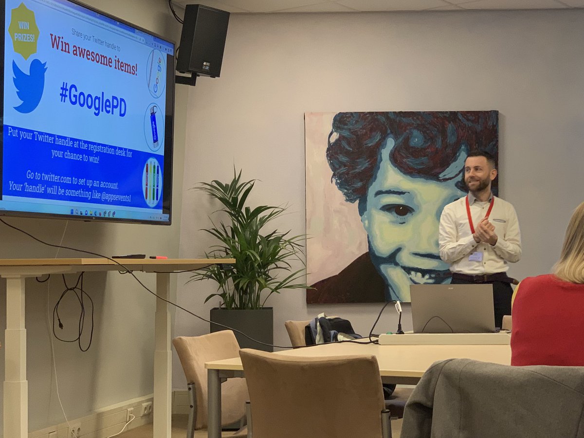 Great to be learning F2F with #edtech peeps across Europe this weekend @AppsEvents1 in #Amsterdam. Thanks to the gracious hosts @cdltISA, so nice to visit and see their lovely learning spaces. @MrCopil #AppsEvents #GooglePD #ACERforEducation