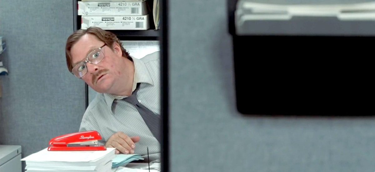 Happy Birthday to Stephen Root! I wonder how many staplers he gets every year.