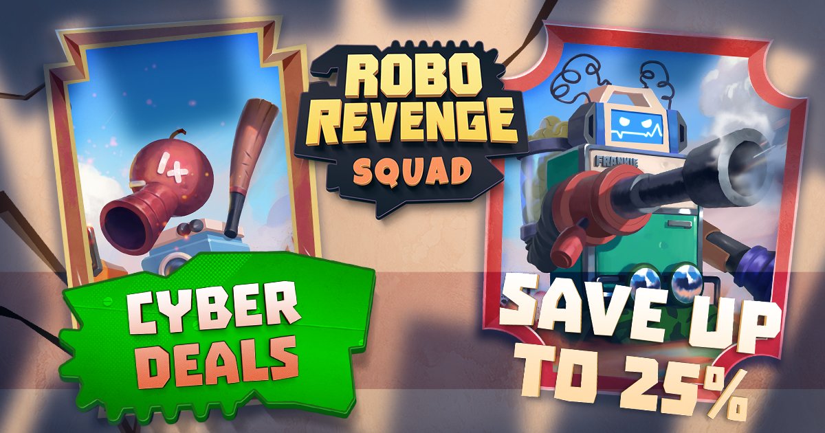 Beep Beep Boop
Our Robots are on Cyber Deals Sale now!
🕹Save 25% on our game!
Nintendo Europe bit.ly/3hTDhr6
Nintendo America bit.ly/3EIpSLr

#BlackFriday #CyberMonday #Deals #Action #indiedev