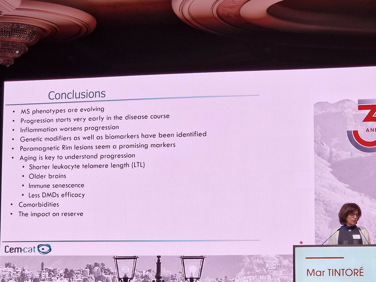 drBWillekens's tweet photo. Take home messages from @MarTintore at #ECF2022.
Lecture on prognostic factors in progressive MS. https://t.co/1gFDuT7wu1