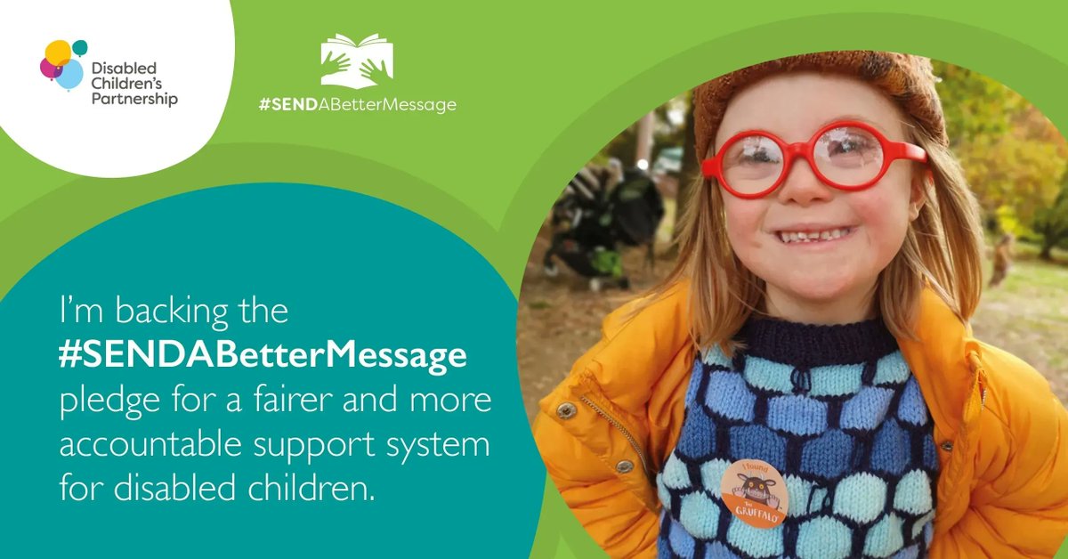 munirawilson's tweet photo. All too often, parents of disabled children have to fight tooth and nail to gain access to the services they need.

I've signed the Disabled Children's Partnership @DCPcampaign's #SENDABetterMessage pledge to build a fairer system for families. https://t.co/MAIxoRR2IR