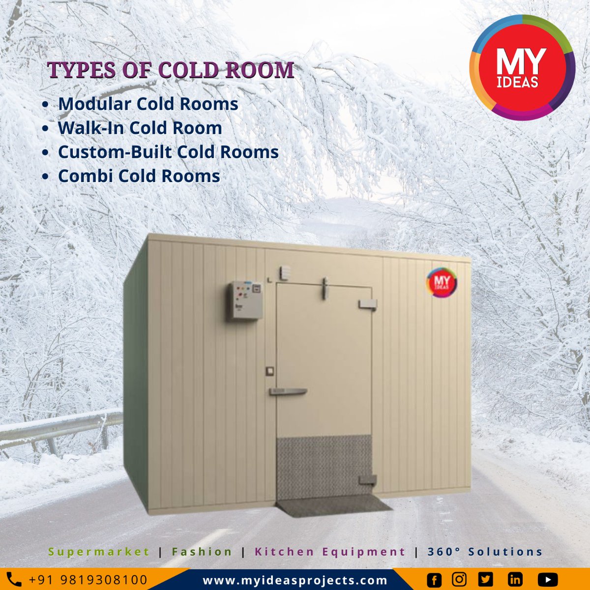 jay_myideas's tweet photo. We Design, Build &amp; Repair;
*Modular Cold Rooms
*Walk-in Cold Rooms
*Custom-Built Cold Rooms
*Combi Cold Rooms

#MyIdeas #myideasprojects #myideasventures #mumbai #modularcoldroom #walkincoldroom #combicoldroom #supermarket #stores #hypermarket #openmultideckchiller #openchiller https://t.co/YzZQIl4p3D