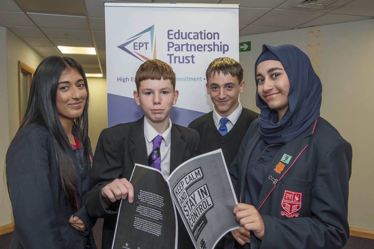 PleckgateHigh's tweet photo. Seven schools in the Education Partnership Trust (EPT) came together to produce an Anti-Bullying Charter during Anti-Bullying Week.

Pleckgate’s Anti-Bullying Ambassadors facilitated the event which included @Head_CoalClough  @HeightsBurnley @Eden_School1 @Burnley_High @ACSpurple https://t.co/VzTSDNywbo