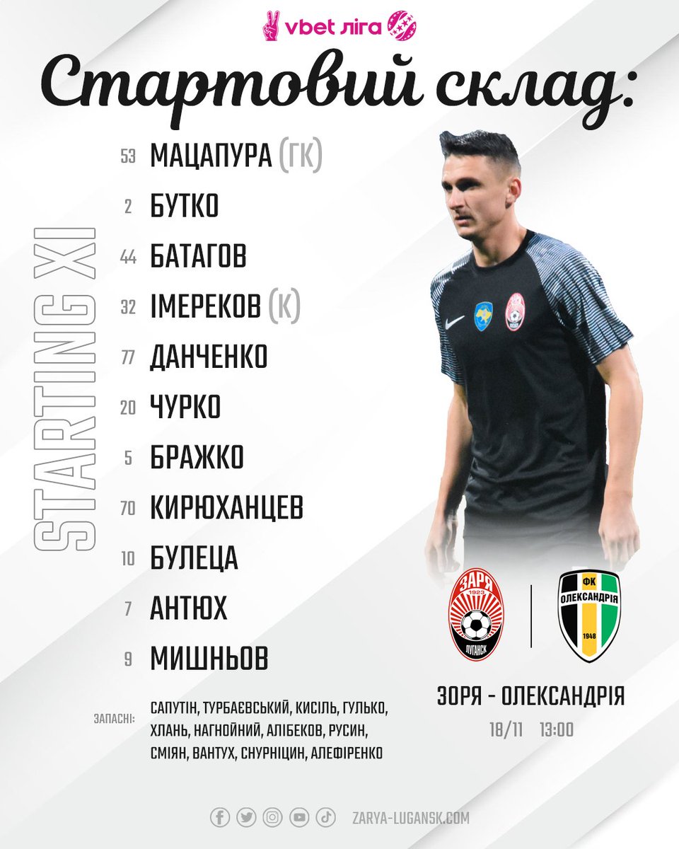 FCZoryaOfficial's tweet photo. ⬛️⬜️ Стартовий склад нашої команди:
#football #fczorya #zorya #zoryaluhansk #фкзоря #зорялуганськ #фкзаря #зарялуганск https://t.co/4Pz0so4he8