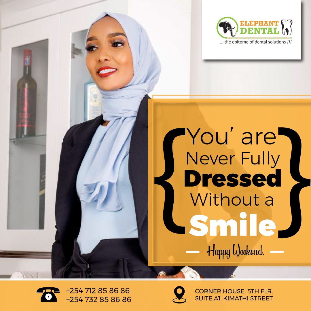 serombadental's tweet photo. Nothing you wear is more important than your smile - Connie Stevens

Have a blessed Weekend!
For more information get in-touch with our clinic and we'll accord you the necessary assistance.
#GoodByeTwitter #DIANABAHATI #WhatsApp #kitengela https://t.co/DIldk20DR8