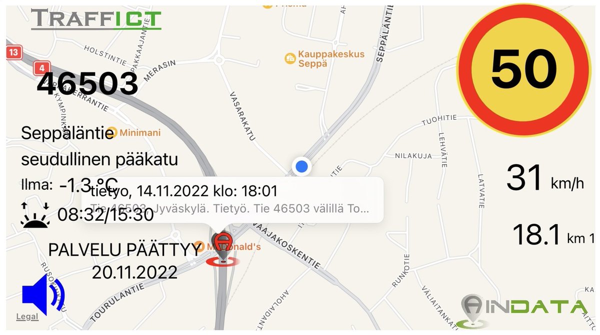 TraffICT_Oy's tweet photo. Aindata nopra palvelu päättyy 20.11.2022 tasan kuusi vuotta ensimmäisen version julkaisusta.  Kiitokset kaikille yhteistä matkaa tehneille! #aindata #avoindata #TraffICT https://t.co/zdhZ5n9ZIJ