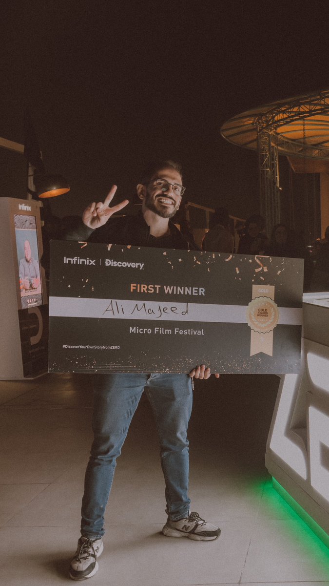اليوم فزت بالمركز الاول  بمسابقة infinix بمسابقة الافلام القصيرة 😍
الراعي الرسمي جان قناة #Discovery العالمية🔥

جائزة المركز الاول رحلة دبي لحضور مؤتمر المليار متابع الي راح يضم اشهر صناع المحتوى العرب 😍

#ali_majeed