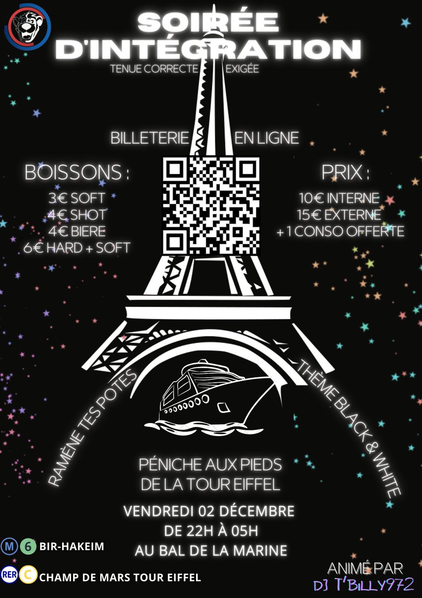 Etudiants du <a href="/CFAINSTA/">CFA INSTA informatique & gestion</a>, réservez votre journée du 2 décembre ! On vous prépare une journée + soirée d'intégration avec le BDE à ne pas manquer 🎉

RDV le 2 décembre dès 14h au CFA pour le début des festivités 😀

#CFA #intégration