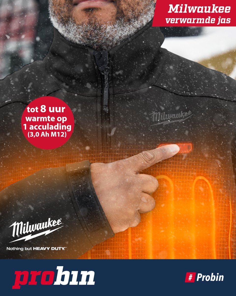 GBITelder's tweet photo. ♨ 𝗪𝗮𝗿𝗺 𝗶𝗻 𝗮𝗹𝗹𝗲 𝗼𝗺𝘀𝘁𝗮𝗻𝗱𝗶𝗴𝗵𝗲𝗱𝗲𝗻! Het warmteniveau van de koolstof verwarmingselementen is met één druk op de knop te verhogen of verlagen. Volledig machinewasbaar en droogbaar.  #milwaukee #M12HJBL5 #jas #warm #winter #doorwerken #probin #probintelder https://t.co/Iw5OcaGL53