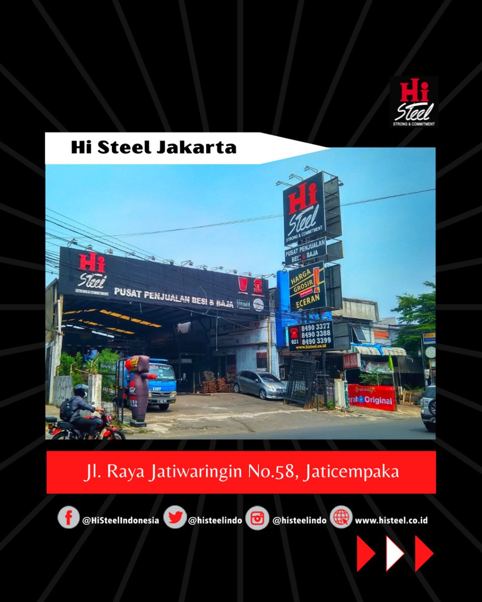 histeelindo's tweet photo. Warga Jakarta mana suaranya nih?π€
Buat kamu yang mau belanja kebutuhan konstruksi di daerah Jakarta, yuk kunjungi Hi Steel Jakarta pada hari Senin-Sabtu pukul 08.00-17.00 WIB. Untuk alamat tertera pada postingan diatas yaaπ
#HiSteel #HiSteelJakarta #cabanghisteel #infobekasi https://t.co/tPCLo3X8aa