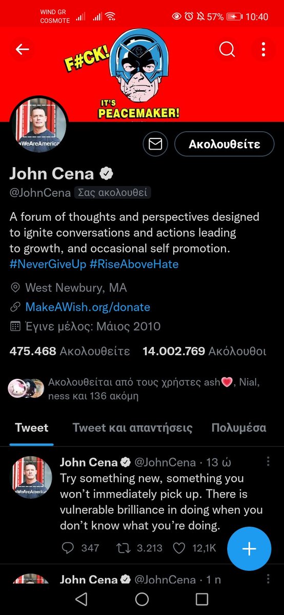 at least I can flex that I'm moots with John Cena for one last time