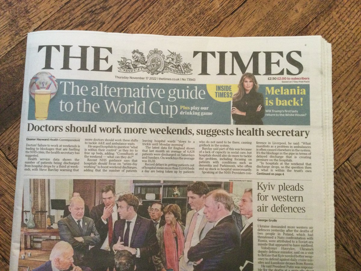 Louella Vaughan (@drlkvaughan) on Twitter photo Well, the ‘lazy consultants are responsible’ narrative is well and truly back!
’Other patients simply need the nod from a senior doctor to go home’. So consultants are responsible for ‘thousands stuck’ On a Sunday night. 
What utter bollocks this is. 
1/3 Well, the ‘lazy consultants are responsible’ narrative is well and truly back!
’Other patients simply need the nod from a senior doctor to go home’. So consultants are responsible for ‘thousands stuck’ On a Sunday night. 
What utter bollocks this is. 
1/3
