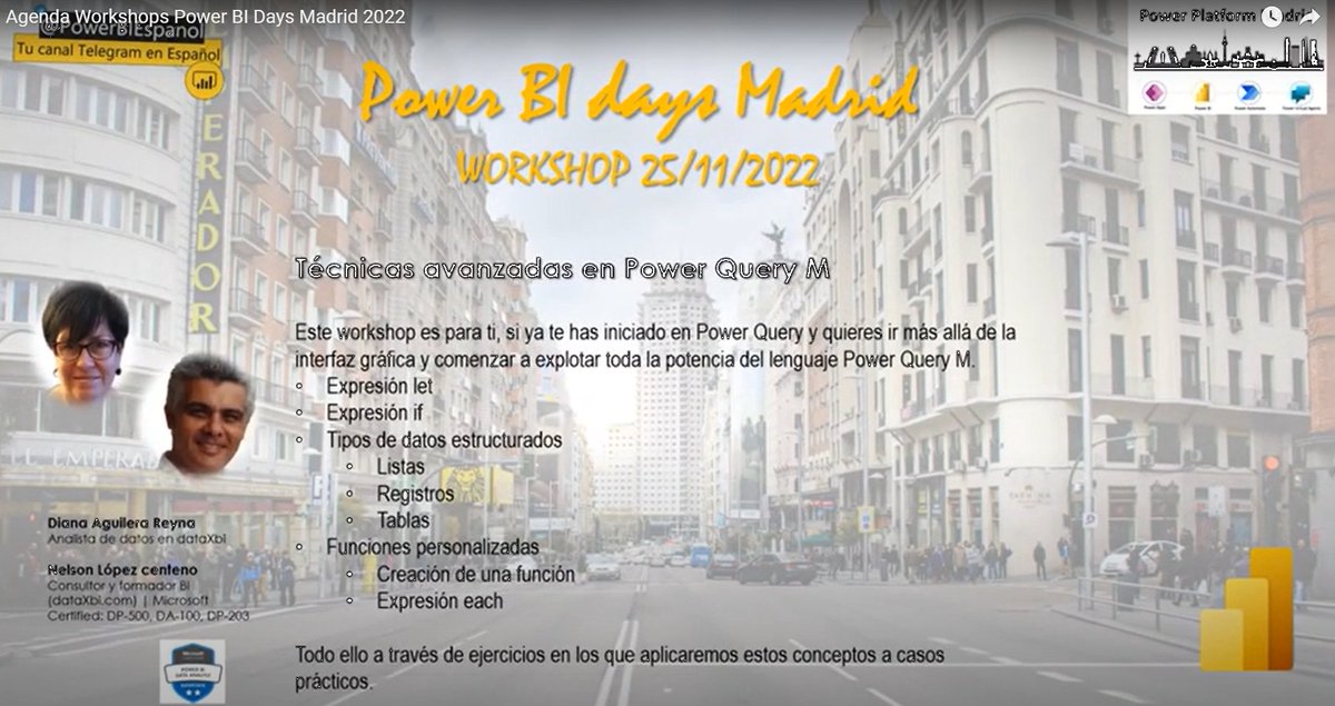dataXbiTW's tweet photo. ¡Hola! ¡Falta muy poco para #PowerBIDays Madrid del 24 al 26 de noviembre! Nosotros impartiremos un workshop de #PowerQueryM el viernes 25 por la tarde.
Para ir haciendo boca, iremos publicando cada día un pequeño reto.
🧵Abrimos hilo con la primera pregunta 👇 https://t.co/bwEnMhsUnA