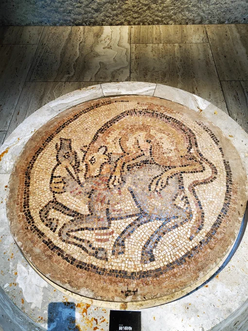 これは5世紀のシリアのとても良いモザイク画です 