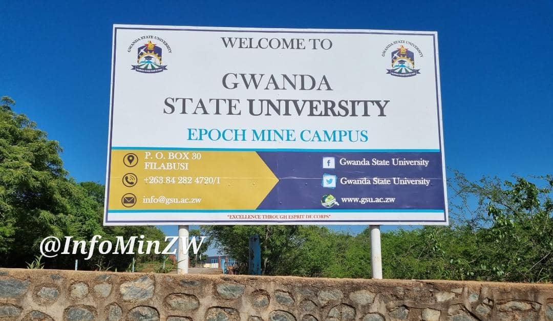 Ministry of Information, Publicity & Broadcasting (@infominzw) on Twitter photo HE President Emmerson Mnangagwa <a href="/edmnangagwa/">President of Zimbabwe</a> has been installed as the First Chancellor of Gwanda State University. 
#Education5.0 HE President Emmerson Mnangagwa <a href="/edmnangagwa/">President of Zimbabwe</a> has been installed as the First Chancellor of Gwanda State University. 
#Education5.0