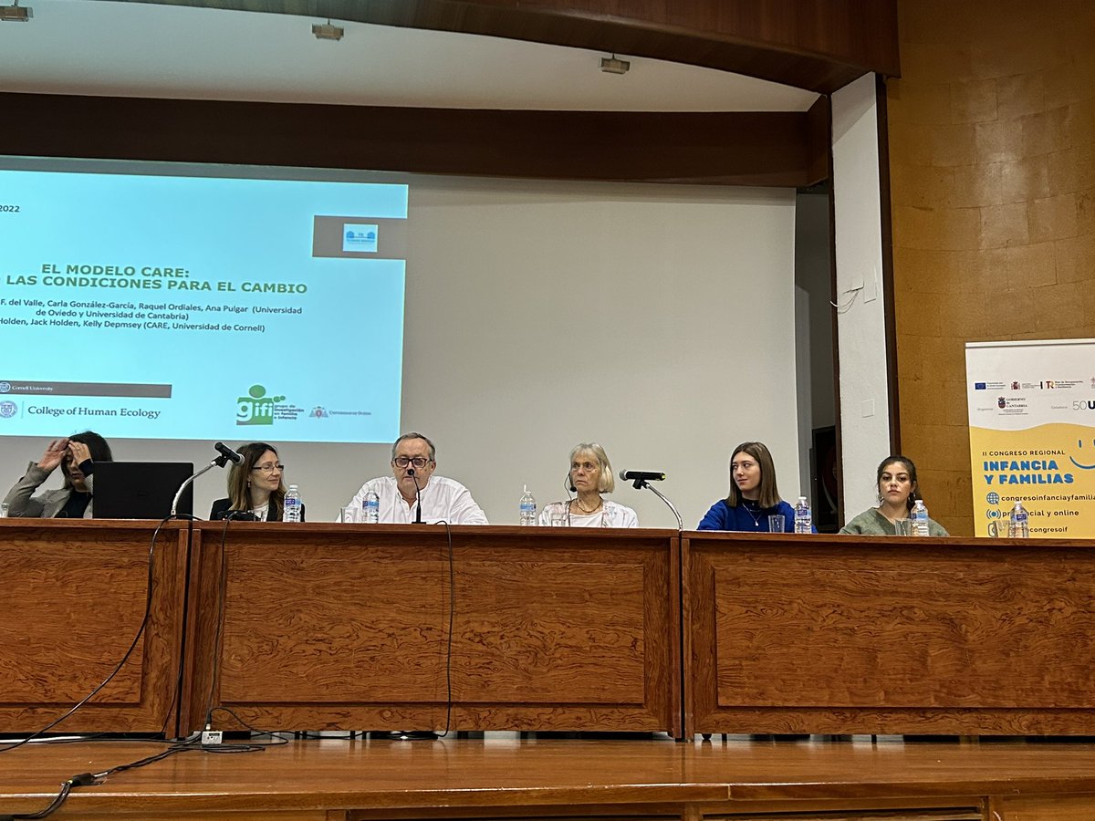 Hoy nuestro grupo presenta la hoja de ruta de la implantación del modelo basado en la ecidencia #CARE en el   II Congreso Regional de infancia y familias <a href="/congresoif/">congresoinfanciayfamilias</a> en Cantabria.