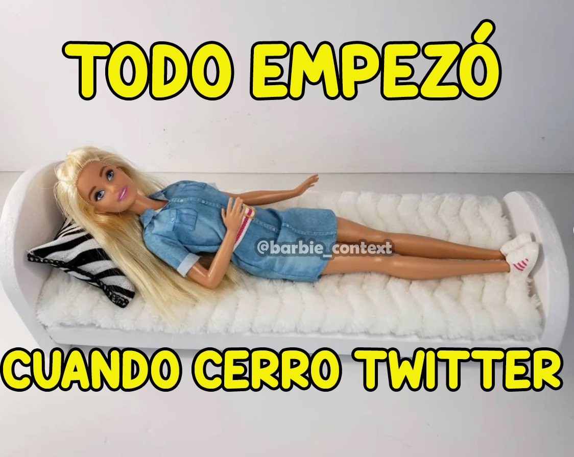 barbie_context's tweet photo. Cuando vaya al psicólogo a contarle mis problemas

#RIPTwitter https://t.co/69Vvq2RuAO