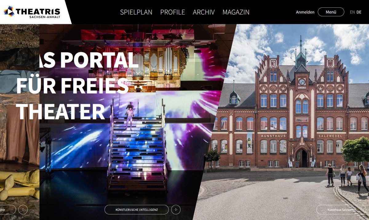 Und direkt der nächste Livegang einer #OpenCulturas-Instanz: THEATRIS, Das Portal für #FreiesTheater in #SachsenAnhalt. Wir sind gespannt auf die kreativen Profile der Szene! theatris-lsa.de