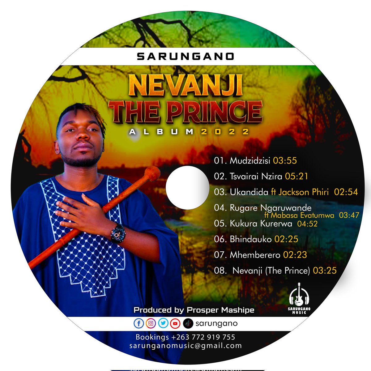 He is your Nevanji The Prince track list 

Sat 19 November it will be born @ 9am.