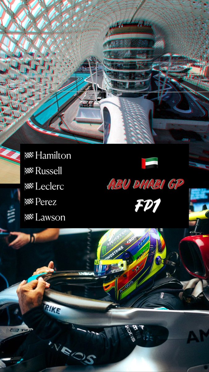 🇦🇪 #AbuDhabiGP FP1 🏁