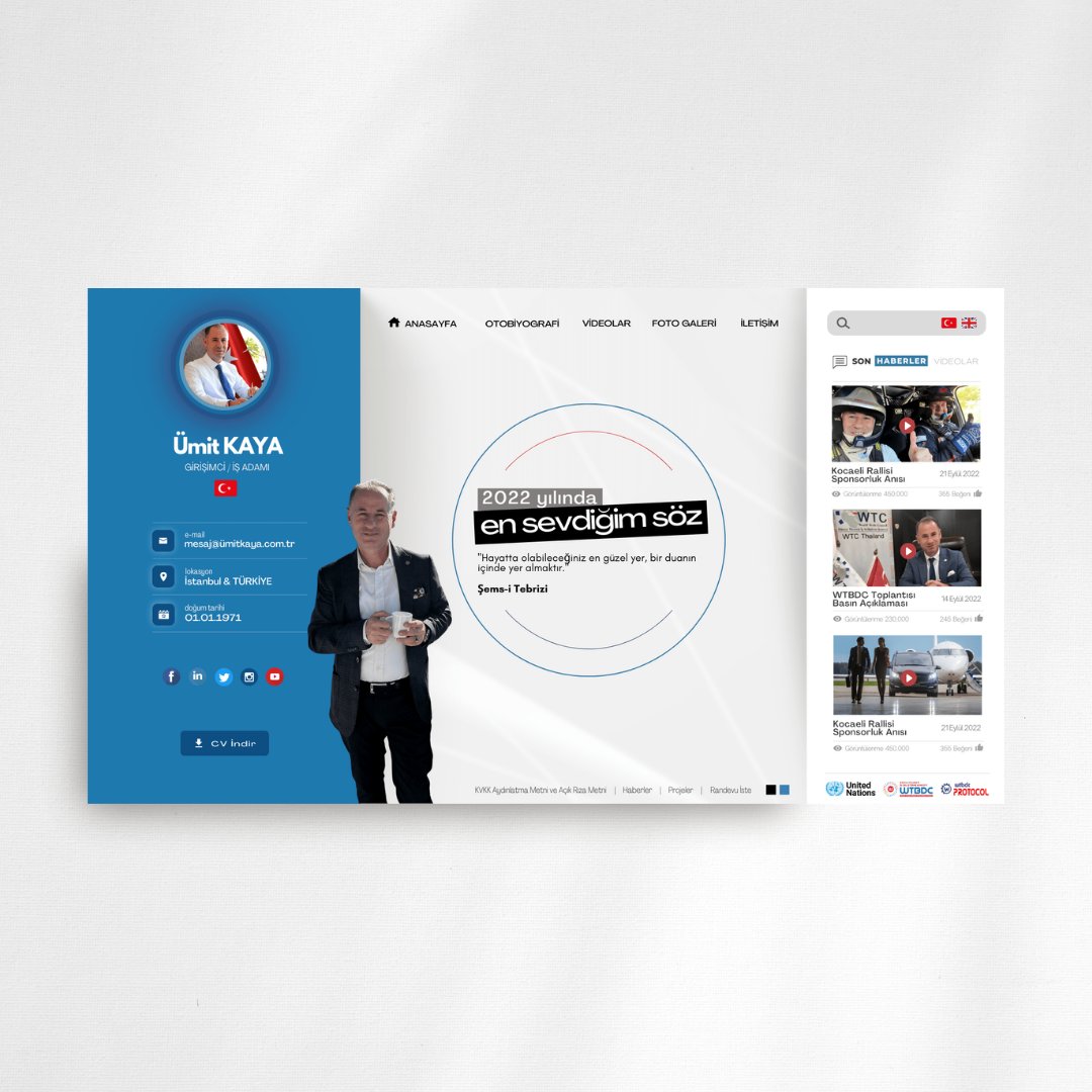 birnc's tweet photo. ÜMİT KAYA Web Tasarım Projesi
► https://t.co/znu7cbM7Zx

Modern, yeni nesil web tasarım projesi tamamlanmıştır.

#WebTasarım #birNC #WebDesign #Ui #Ux #UiDesign #UxDesign #WebSitesi #Website #Web #ÜmitKaya #GraphicDesign #WebsiteDesign #Designer #WebAjans https://t.co/syuX7034ss