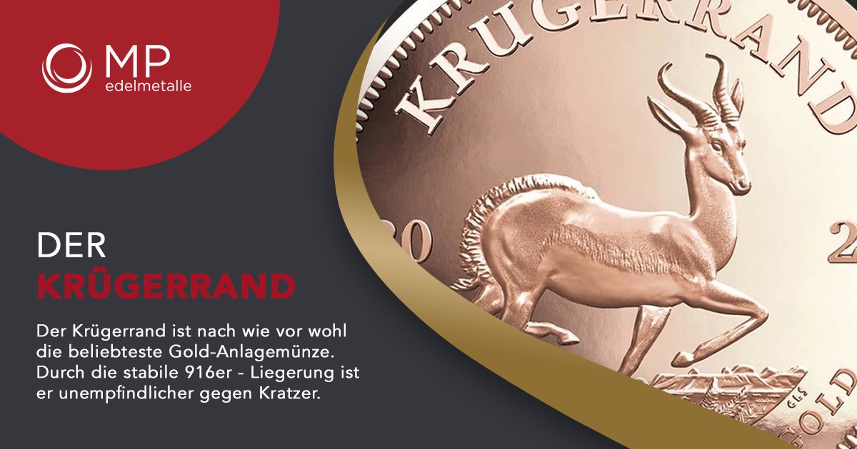 MPEdelmetalle's tweet photo. Die Top 3 Gold Anlagemünzen: Auf Platz 1 ist nach wie vor der Krügerrand. Es ist die erste moderne Goldanlagemünze und nach wie vor ein Klassiker: https://t.co/tnT6zI33CW #Krugerrand #Gold #Geldanlage https://t.co/UTYEyNJQ4p
