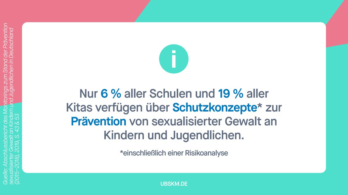!B #Prävention braucht einen Plan. Doch viele Schulen und Kitas können Kinder aufgrund fehlender Schutzkonzepte nicht ausreichend schützen. Meist werden solche Maßnahmen erst durch Vorfälle angestoßen. So weit sollte es nicht kommen: kein-raum-fuer-missbrauch.de #EndChildSexAbuseDay