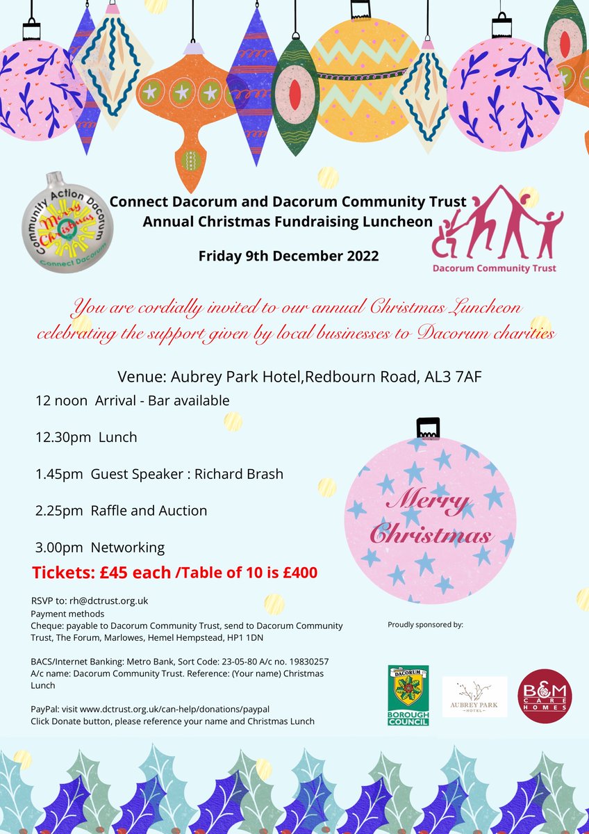 BrashSolutions's tweet photo. Looking forward to being the guest speaker at the upcoming Connect Dacorum and Dacorum Community Trust Christmas lunch.  I will be reliving my Bonkers Around Britain Challenge where I raised over £17,000 for @ThePepperFound1 https://t.co/sB6V2fOu7W