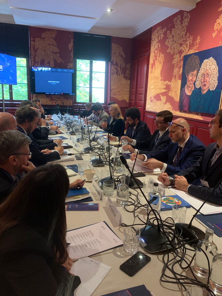 Ambrosetti_'s tweet photo. "Six Months into the #REPowerEU Plan: What Now, What Next"
Today our #AmbrosettiClubEurope is with @KadriSimson, Commissioner and Stefano Grassi, Head of Cabinet, DG Energy https://t.co/TsyrqUo5Bj
