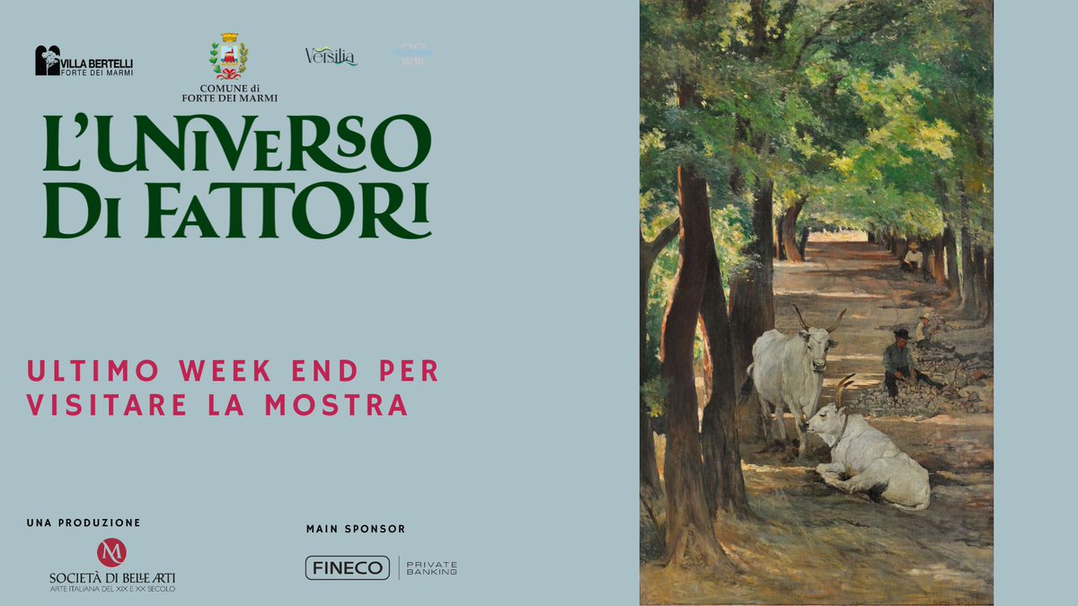 centromatteucci's tweet photo. ULTIMO WEEK- END!
Forte dei Marmi

#giovannifattori
#fortedeimarmi
 #societàdibellearti
#ultimoweekend https://t.co/aj1cYv9z4Y