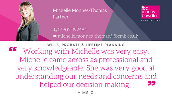 FBCManbyBowdler's tweet photo. Knowledgeable.
Understanding. 
Professional. 

That's Michelle. And that's why we're shouting about her this #FeedbackFriday

#stellarservice #wills #writingawill #lifetimeplanning https://t.co/HU2Z7sZgUb