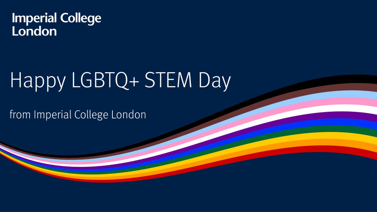 Happy #LGBTSTEMDay 🏳️‍🌈

Thank you to #OurImperial LGBTQ+ community - your contributions to STEM all year round are invaluable, and we couldn't be more proud of you all 💙