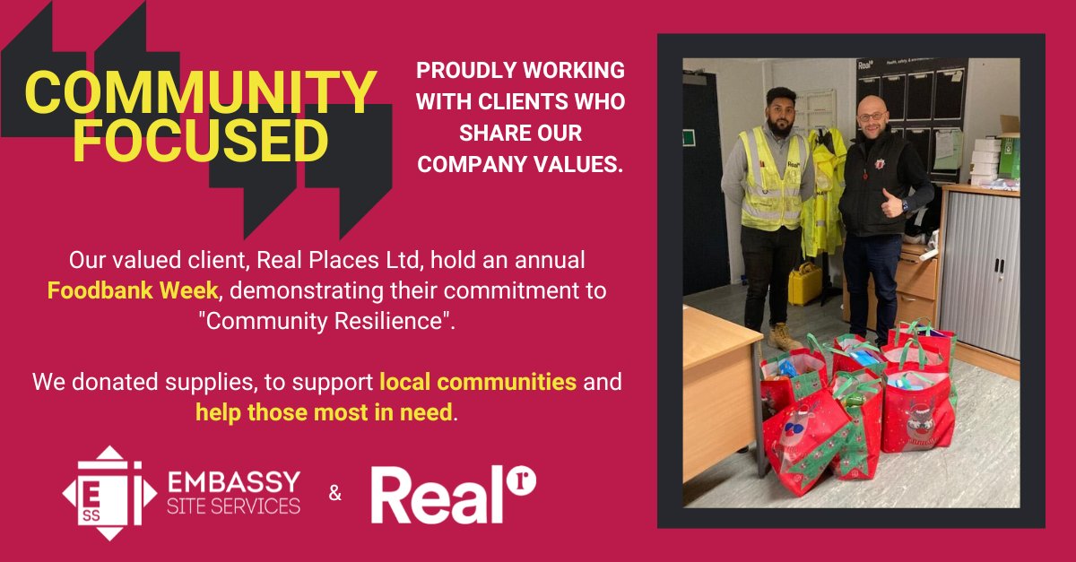 Proud to work <a href="/RealPlacesLtd/">Real</a> who share our commitment to being #Community Focused.

Here's Seb dropping off our #foodbank donations to Green Man Lane, where #TeamEmbassy &amp; #Real are working together on a #regeneration project. 

#ealing #londonconstruction #constructionuk