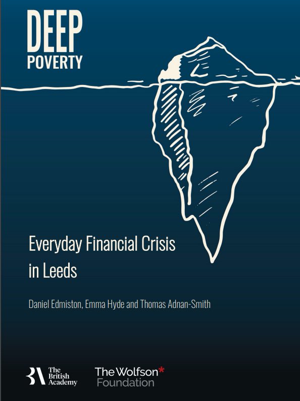 New report with colleagues @daniel_edmiston @Emma_R_Hyde examines the impact of the #CostOfLivingCrisis on those at very bottom of the income distribution. Findings from interviews with experts by experience throughout Leeds. Read more: rb.gy/m8ifln