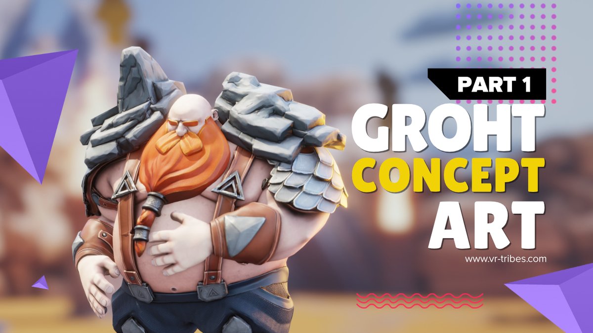 Last but not least - the first part of our character concept showroom for GROHT is on Patreon! 🪨🔥

Become a Patron and have a look!
patreon.com/posts/groht-co…

#vrtribes #conceptart #artwork #characterdesign #vr #game #gamedev #patreon #patron #VRvsPC #indiedev <a href="/framelocker/">framelocker games</a>
