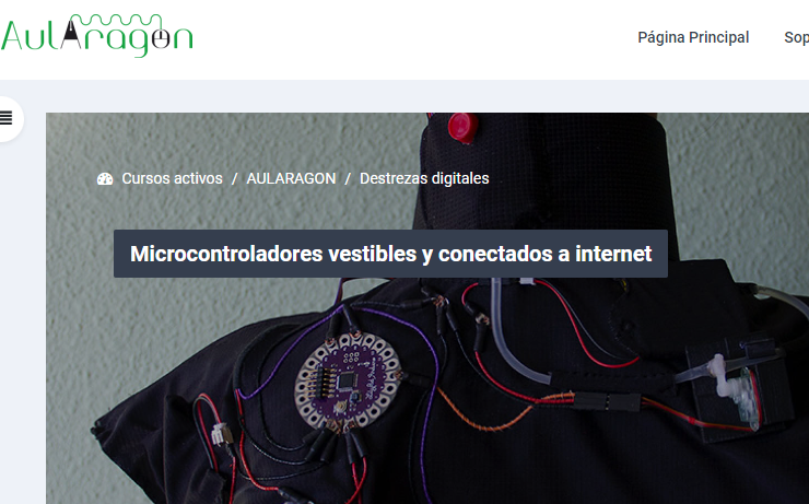NUEVO CURSO en Aularagón MICROCONTROLADORES VESTIBLES Y CONECTADOS A INTERNET40h tutorizado
Cursos online, oficiales y gratuitos
Inscríbete antes del 20 en doceo.catedu.es
+info en catedu.es