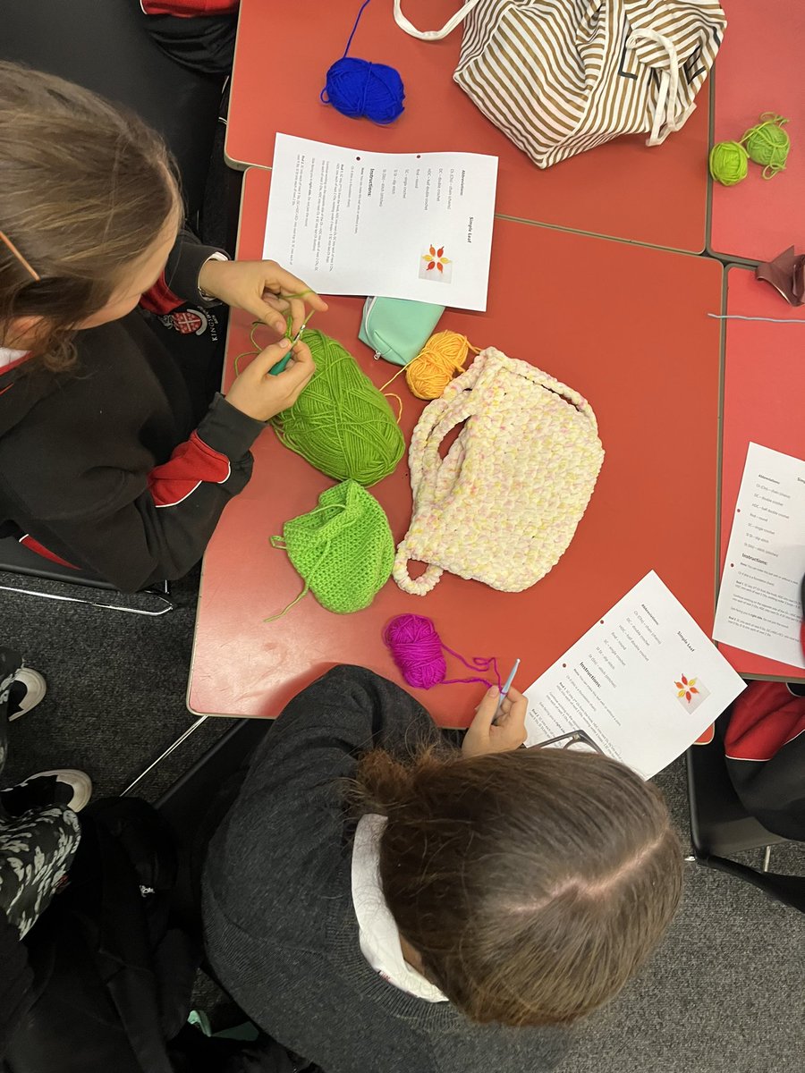 Our Crochet Club have been knitting Autumnal leaves as part of #KWSActivities. Studies have shown that crocheting can reduce your levels of stress, increase happiness and provide a general sense of wellbeing. Take a look at their colourful creations so far…