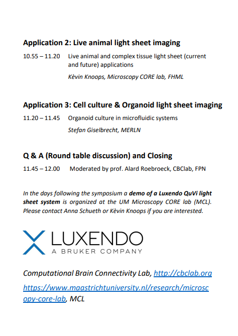 Anna Schueth, PhD (she/her) (@schuethanna) on Twitter photo Next week on 22.11.2022 we will have our first light sheet symposium at <a href="/MaastrichtU/">Maastricht University</a>, as a collab between our team #CBClab, UM the microscopy core facility and my #VENI partner <a href="/luxendo/">LUXENDO GmbH</a>. Looking forward to great talks with lots of applications, plus discussion in the end. 🤩🔬🧫 Next week on 22.11.2022 we will have our first light sheet symposium at <a href="/MaastrichtU/">Maastricht University</a>, as a collab between our team #CBClab, UM the microscopy core facility and my #VENI partner <a href="/luxendo/">LUXENDO GmbH</a>. Looking forward to great talks with lots of applications, plus discussion in the end. 🤩🔬🧫