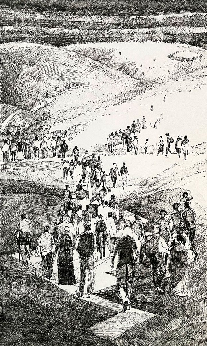 schoolhousegall's tweet photo. Jake Attree back in residence - and new drawings added to Part 1

(Image: Small Drawing of Figures in Landscape, pen and ink, 20x24, £600)
 https://t.co/wcIREVUrrS https://t.co/Poyqxo3FXn