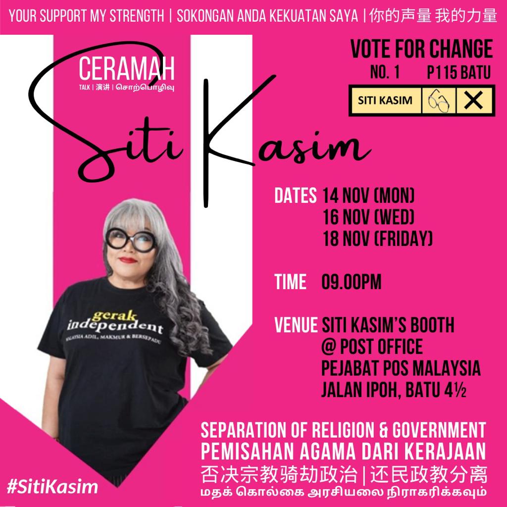 sitikasim's tweet photo. TONIGHT FOLKS! LAST KOPEK TO HEAR ME. 9PM. #GE15 #P115 https://t.co/8PKNvwHQFF